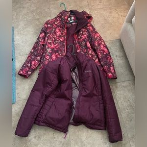 Columbia interchange winter jacket set of 2